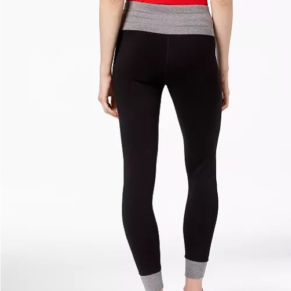 TOMMY HILFIGER SPORT PERFORMANCE Contrast Trim Logo Legging Athletic Jogger Pant - Picture 3 of 12